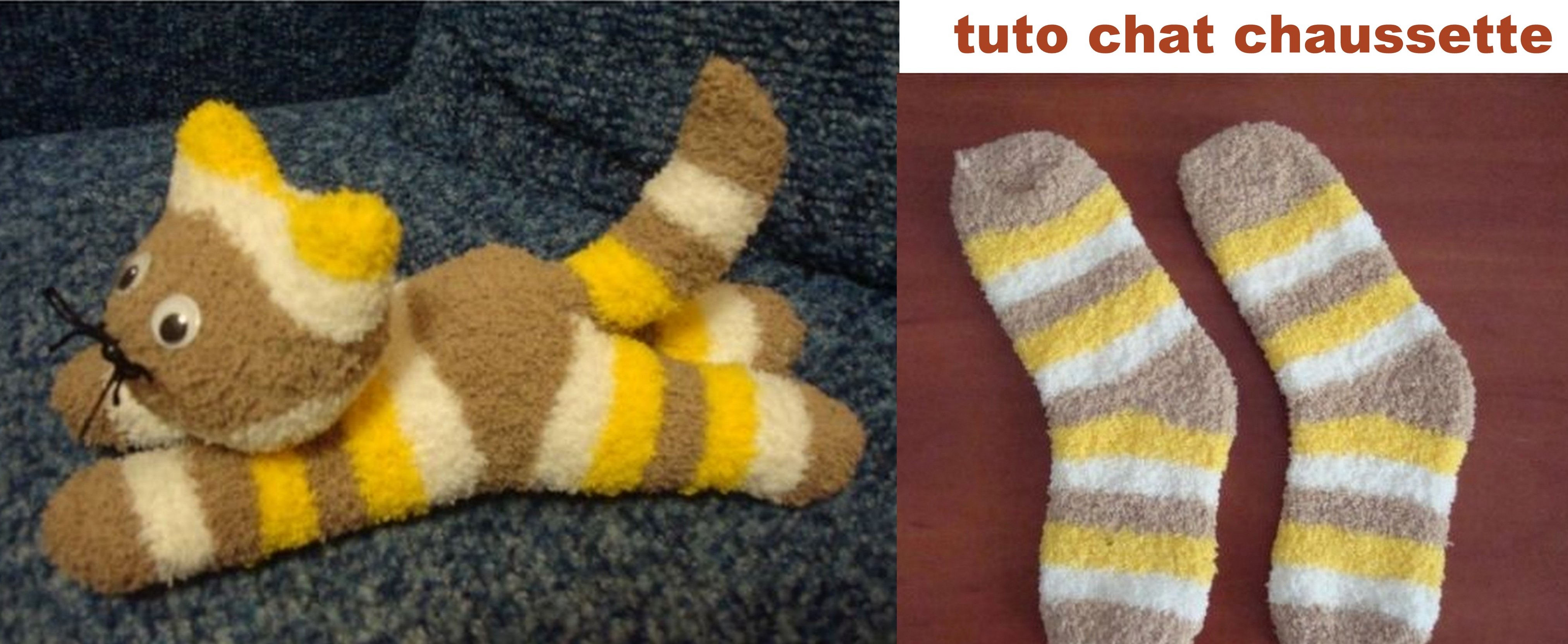 Faire un chat chaussette, des modèles et des tutos couture