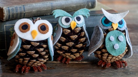 Faire des personnages en pommes de pin, modèles et tutos