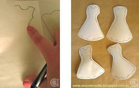 Tutoriel marque-page robe élastique