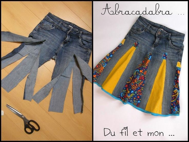 Tutoriel recycler son jean en jupe