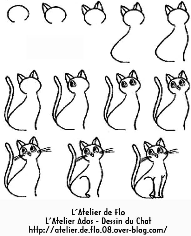 Tutoriels Dessiner Un Chat