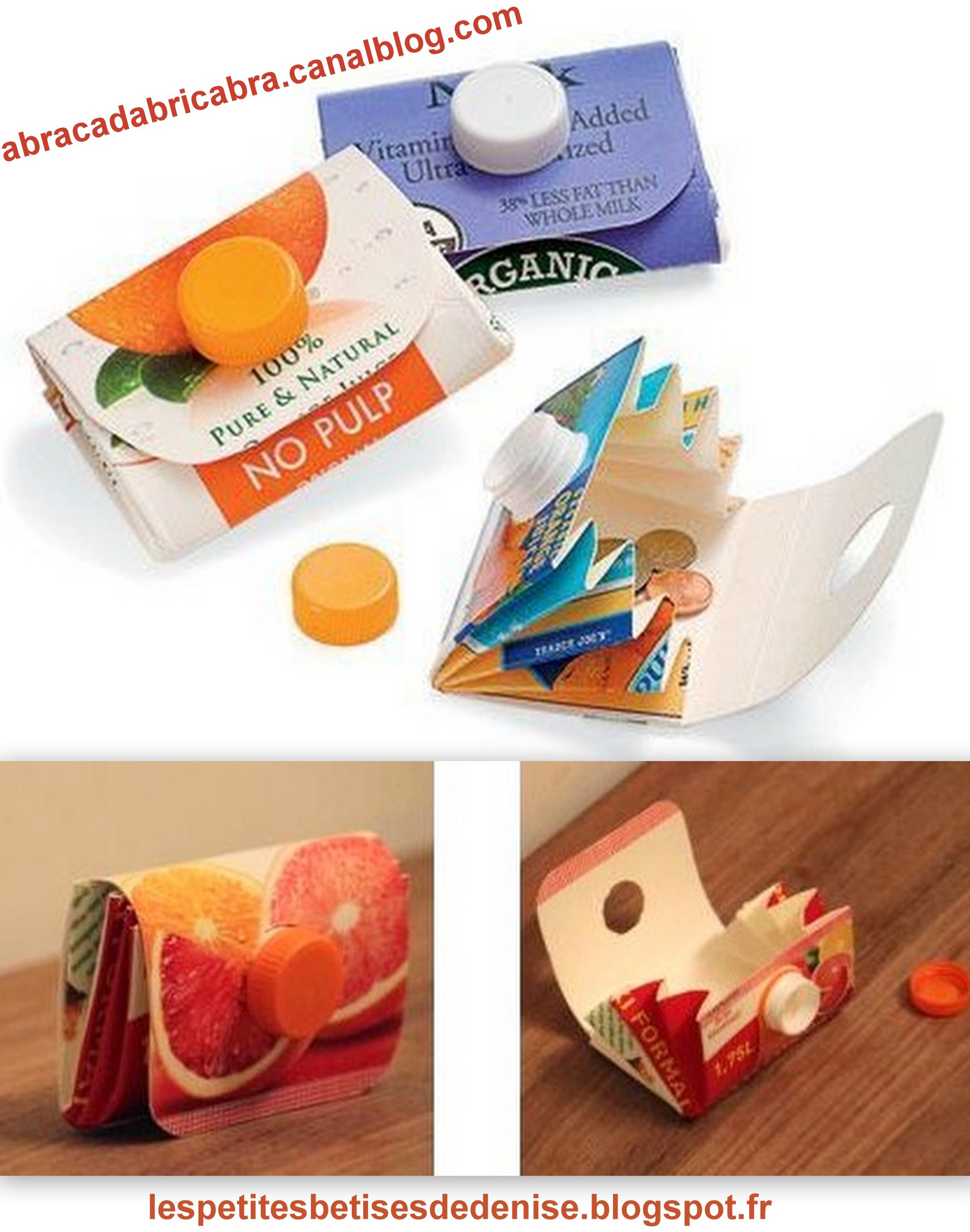 Tutoriels faire un porte monnaie en brique alimentaire