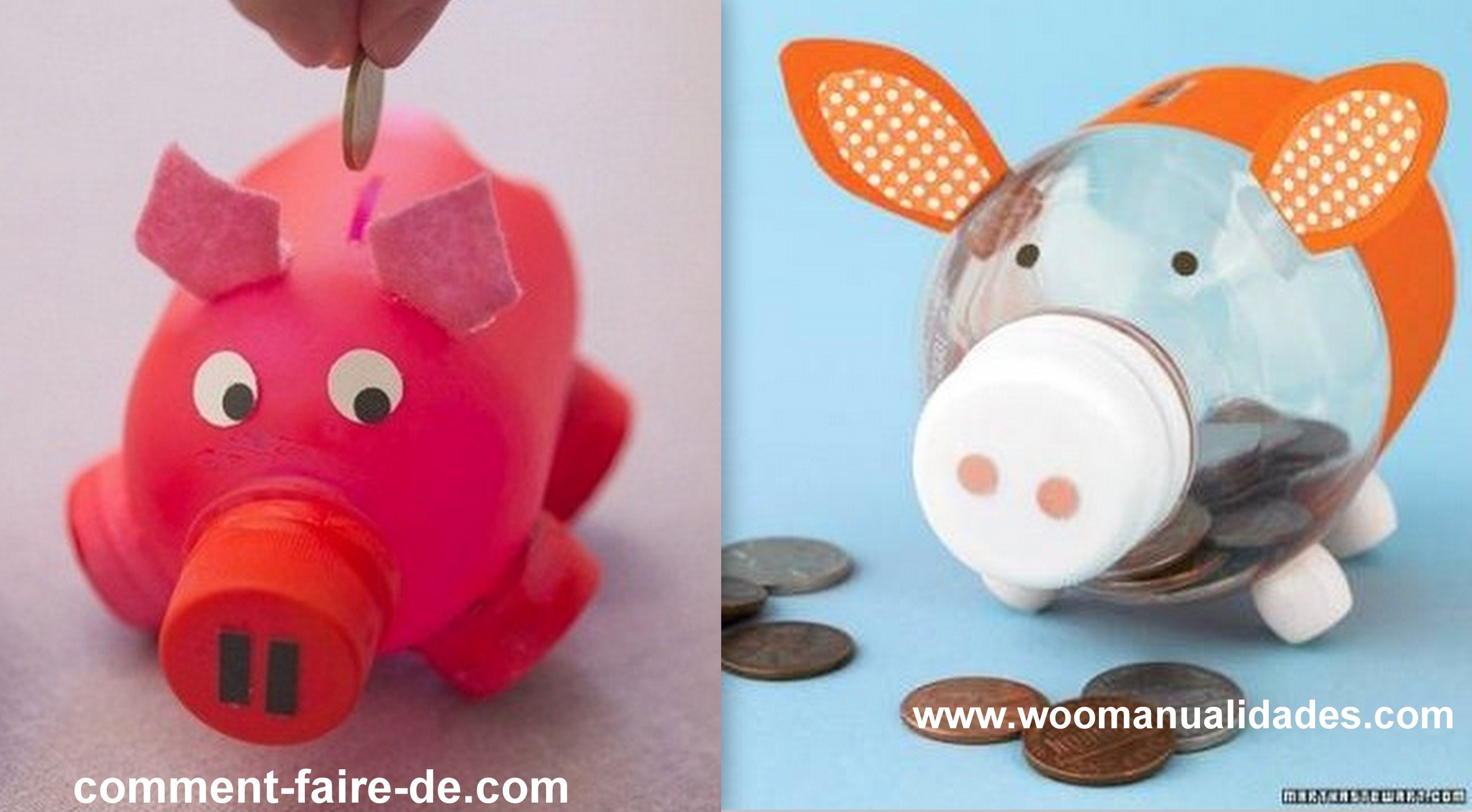 Tutoriels faire une tirelire cochon