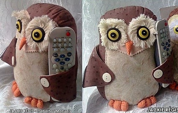 Faire un coussin hibou télécommande Faire un coussin hibou télécommande