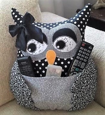 Faire un coussin hibou télécommande