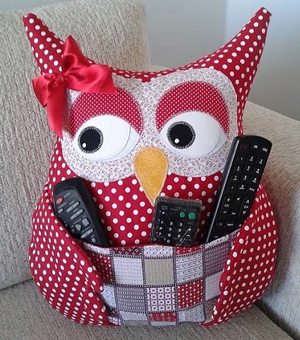 Faire un coussin hibou télécommande