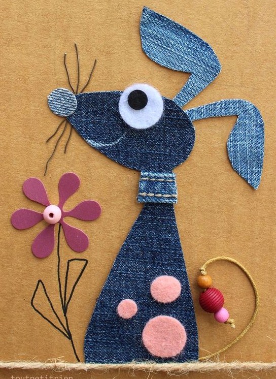 Créations animaux en jeans recyclés Créations animaux en jeans recyclés