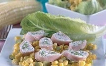 Médaillons de jambon au fromage frais