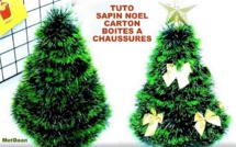 Tuto faire un petit sapin de Noël avec des boites à chaussures