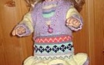 Tutoriel tricot : robe, gilet et chaussons pour poupée !
