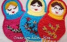 3 drôles de dames réalisées au crochet !