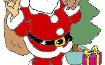 Modèles de Père Noël à dessiner, colorier ou découper !