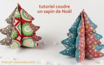 Faire un sapin de Noël en tissu, les tutos