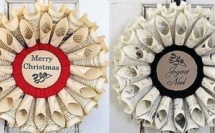 Modèles couronnes de Noël en papier