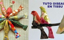 Faire un oiseau en tissu, les tutos..