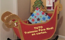 TUTOS traîneaux du père Noël en carton