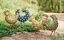 Poules décoratives pour le jardin !