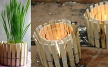 Recycler des pinces à linge en bois !
