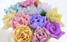 Faire de faux bouquets en tissu, des modèles