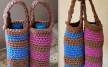 Tutoriel housse bouteille au crochet pour petite bouteille