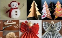 7 tutos de Noël récup et recyclage pour faire : sapin, pompons, flocons et anges de Noël.