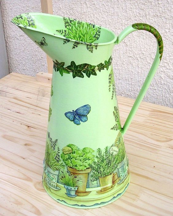 broc décor serviettage