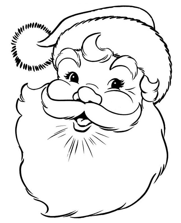 modèle tête père noël