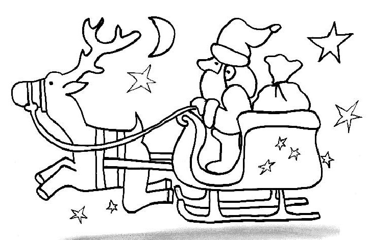 dessin renne noel