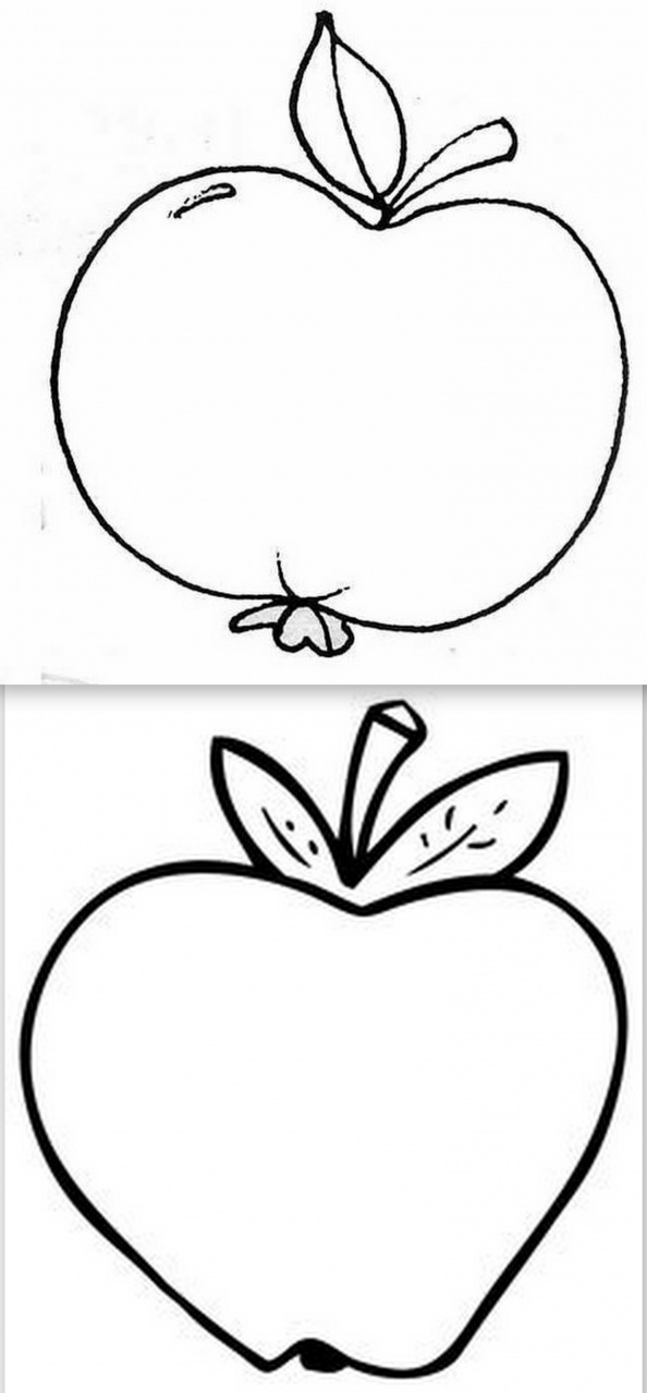 modèles dessins pommes