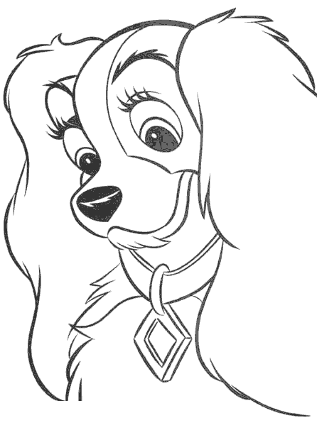 dessin tête chien