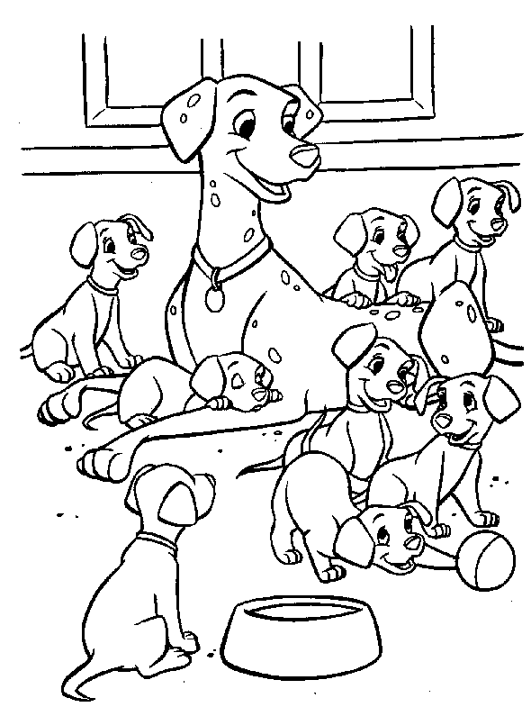 Coloriage maman chien  DESSINS CHIENS  Galerie  Nafeuse'Magazine